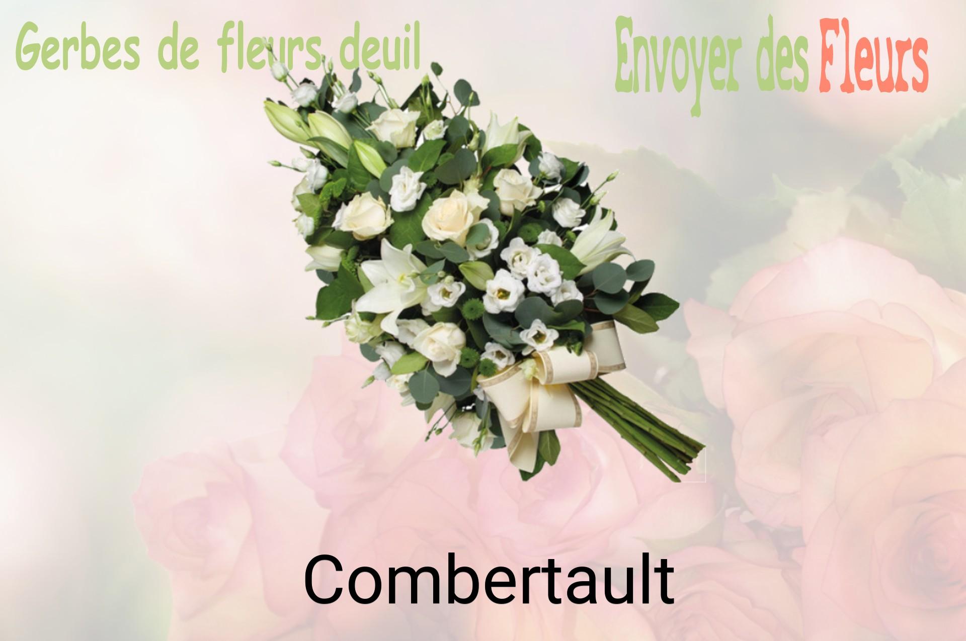 Gerbe de fleurs de deuil livrée à Combertault